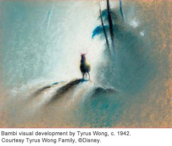 Bambi visual development by Tyrus Wong