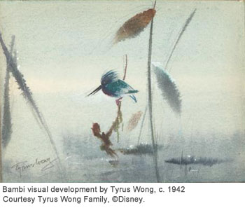 Bambi visual development by Tyrus Wong